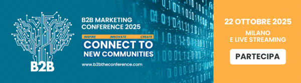 Banner con link al sito della B2B marketing conference di ANES