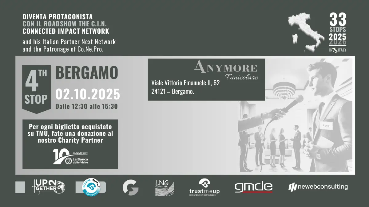 The CIN fa tappa a Bergamo il 9 ottobre
