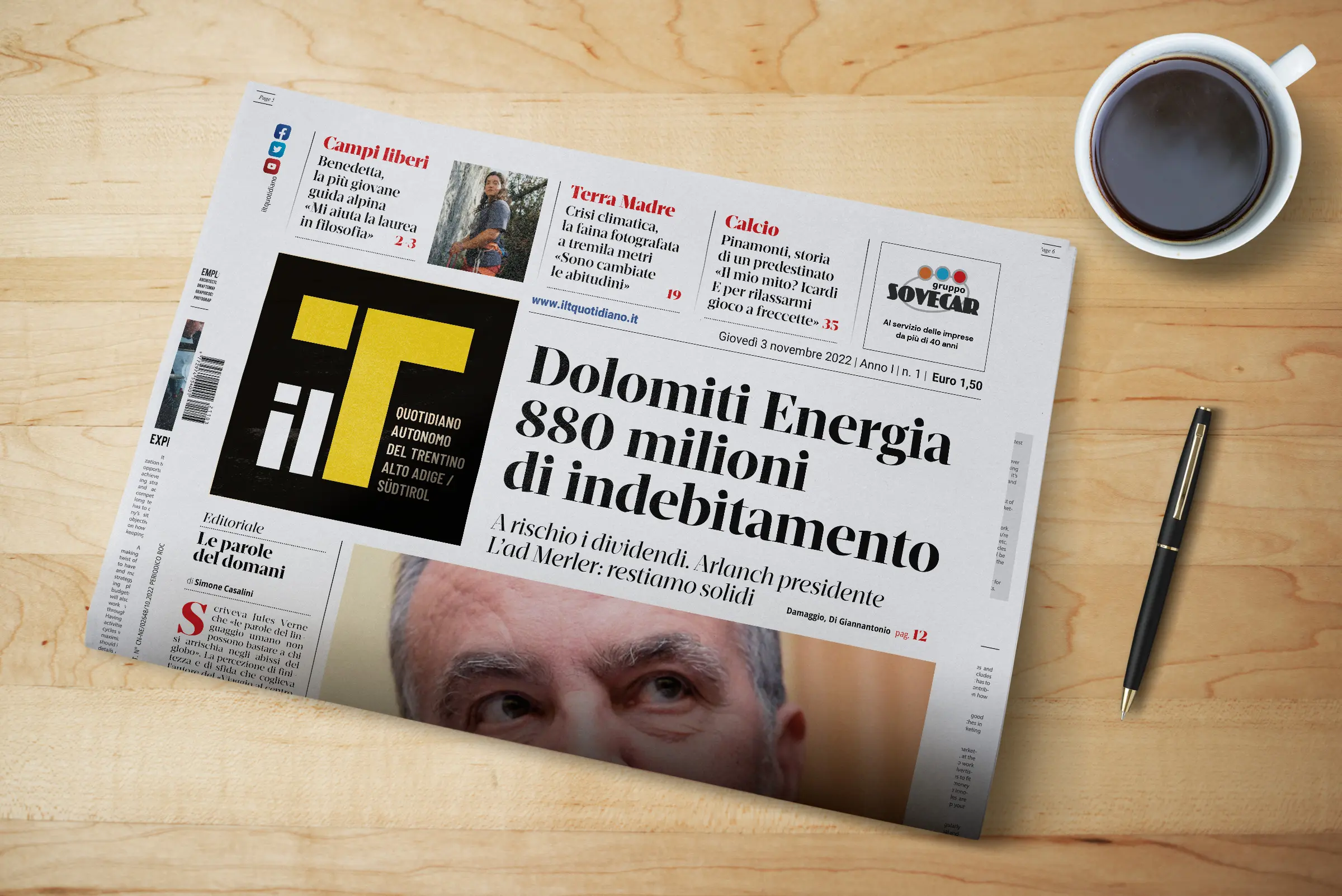Carta Digitale Web Social è il T, il quotidiano autonomo del Trentino Alto Adige/Südtirol