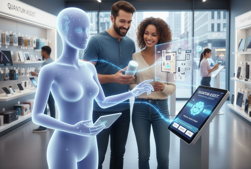   Un assistente virtuale in negozio 
