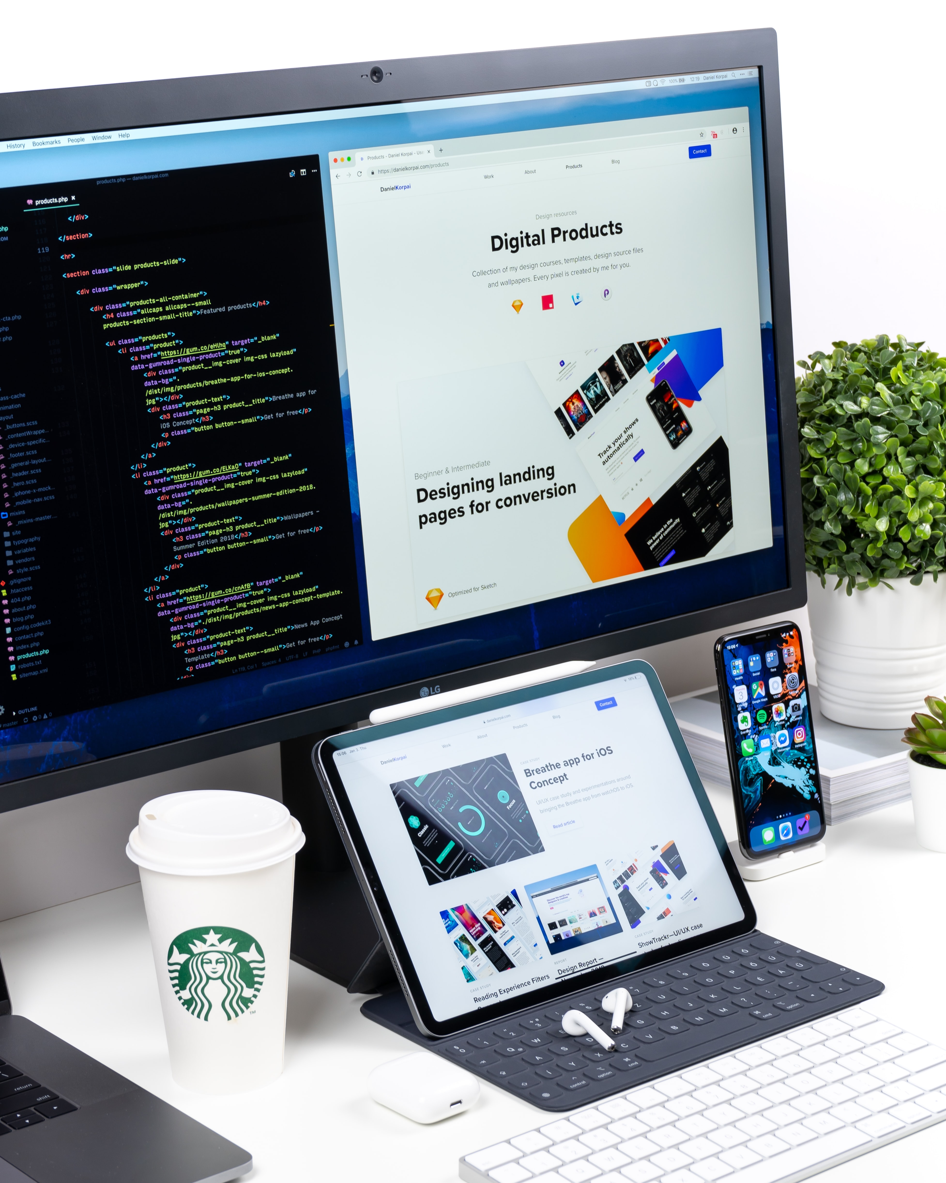 Computer e Tablet come schema esempio di quello che fa Miles 33 | © Photo by <a href="https://unsplash.com/@danielkorpai?utm_source=unsplash&utm_medium=referral&utm_content=creditCopyText">Daniel Korpai</a> on <a href="https://unsplash.com/s/photos/web-design?utm_source=unsplash&utm_medium=referral&utm_content=creditCopyText">Unsplash</a>   